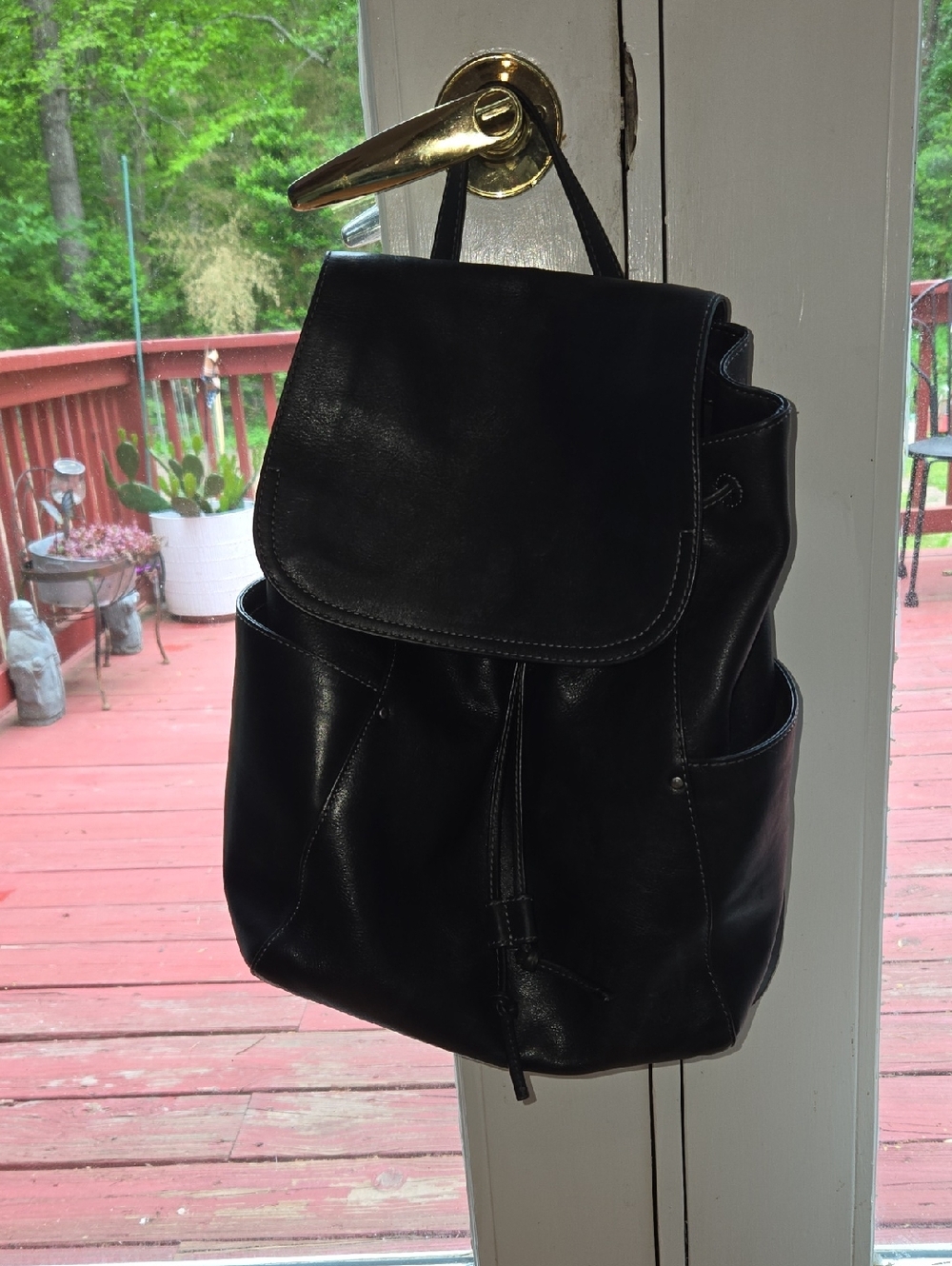 Classic Frye Black Leather Backpack — Women’s Everyday Bag